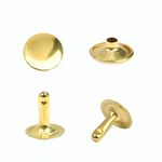 Хольнитены односторонние сталь 12х12 мм, №123, TBY.5112 цв. золото уп. 1000 шт, TBY