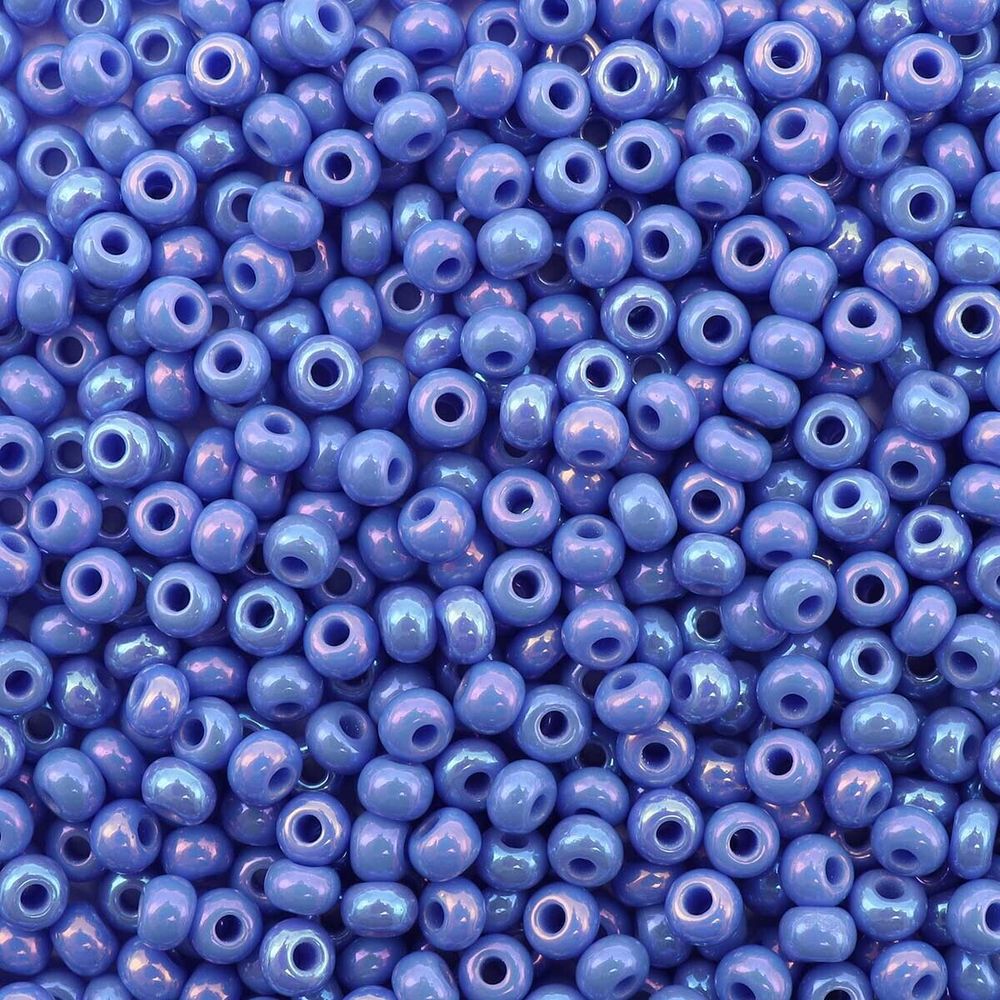 Бисер Preciosa непрозрачный с радужным покрытием, круг.отв., 100 г (5х20 г), (34040)331-19001/10/0