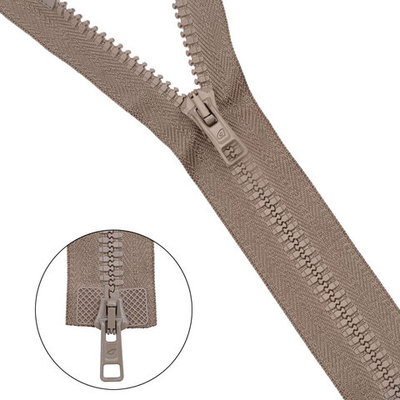 Молния трактор Arta Т6 (6 мм) 2 зам., разъем., 110 см, цв. 072 бежевый, уп.5 шт