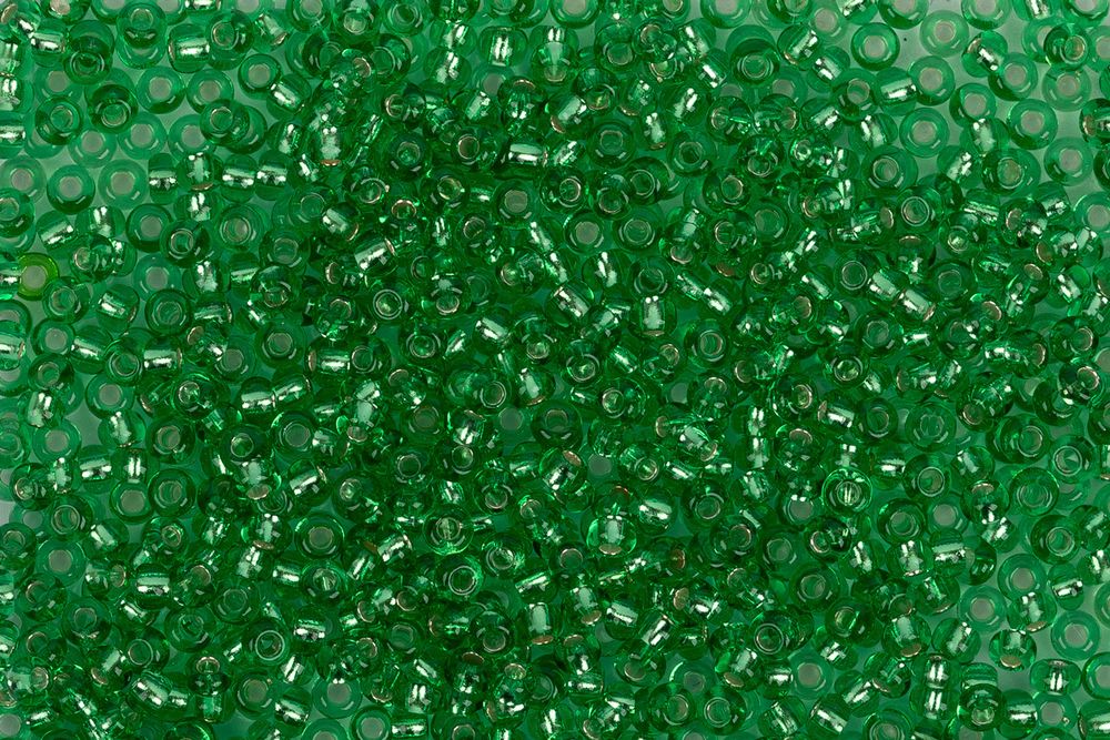 Бисер Preciosa круглый 10/0, 2.3 мм, 50 г, 57100 св. зеленый, 311-29001 (331-29001)