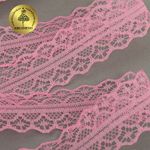Кружево отделочное в стиле "трикотаж" 30 мм, 1659-1 цв.227B т.розовый уп.27,4м