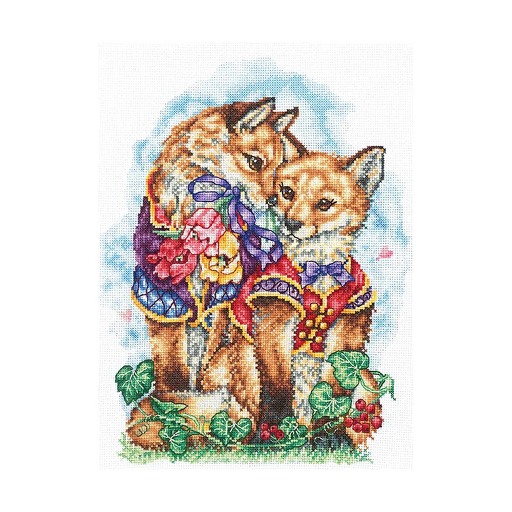 Набор для вышивания нитками Сделай своими руками, Свадебное фото 20х27см