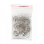 Пуговицы на ножке металлические 24L=15мм, С-MP06 цв.серебро, 10 шт