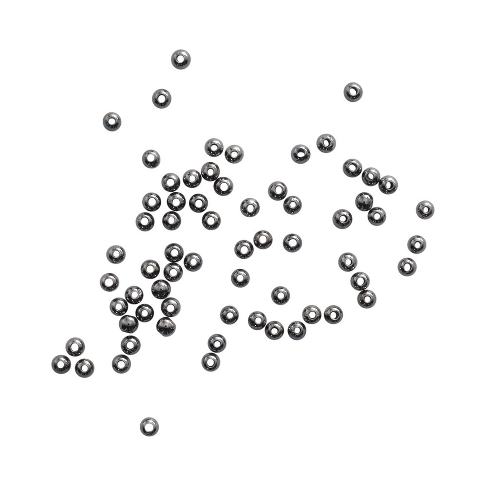 Бусины металлизированные, пластик 4мм 15гр, 440±20шт, Астра, 2004 гематит