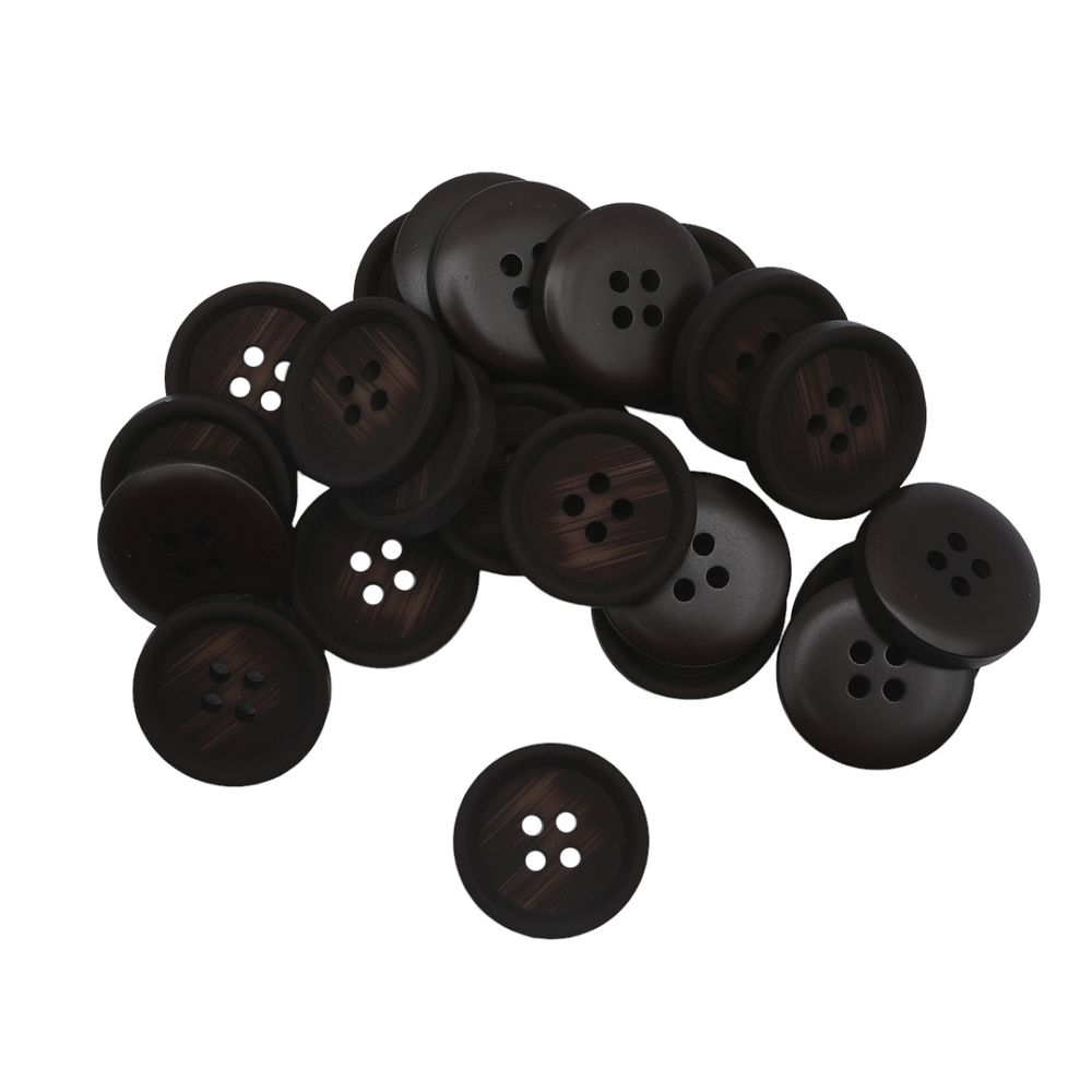 Пуговицы 4 прокола 34L (21мм), (Brown (коричневый)), 24 шт, 613989-5