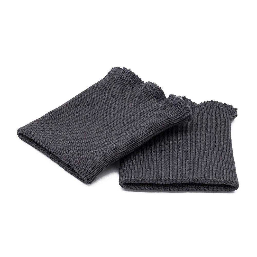 Манжеты трикотажные 8.0х9.5 см, 1 пара, средней плотности 14 кл, 1х1, средней плотности, 8125 т.серый