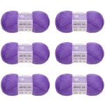 Пряжа Люблю вязать Фитнес 200 / уп.6 мот. по 50 г, 200 м, 770 фиолетовый