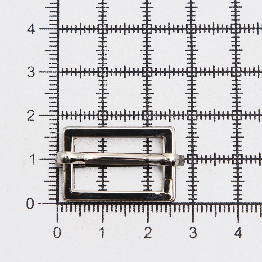 Рамка регулировочная металл литая с подвижной планкой 20 мм /25х17 мм, ⌀2.5 мм/, никель, 4 шт