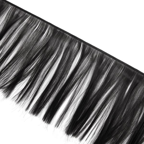 Трессы для кукол 15 см, 100 см, 25 г, 06 черный, HobbyBe HAR-7