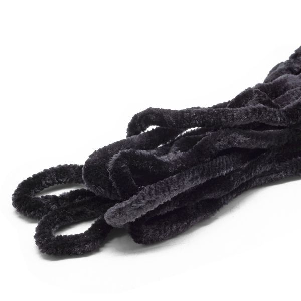 Синель для брошей 5 мм / 3 метра, цвет черный