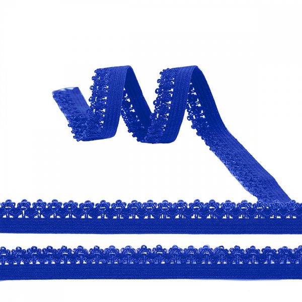 Резинка бельевая (ажурная) 12.0 мм / 100 метров, RB01 синий ультрамарин F223