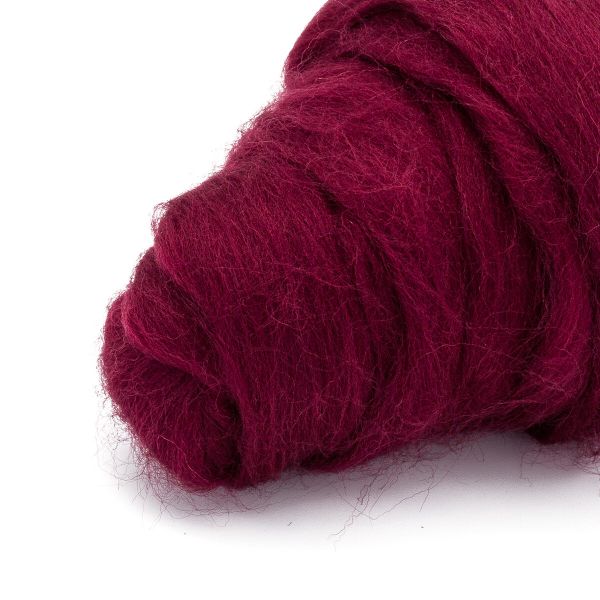Шерсть для валяния полутонкая, 50 гр., Astra&Craft, 047 бордо