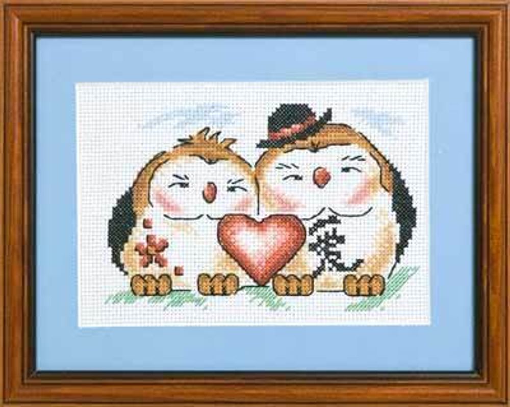 Набор для вышивания нитками Panna, Любовь в доме, 16х11 см