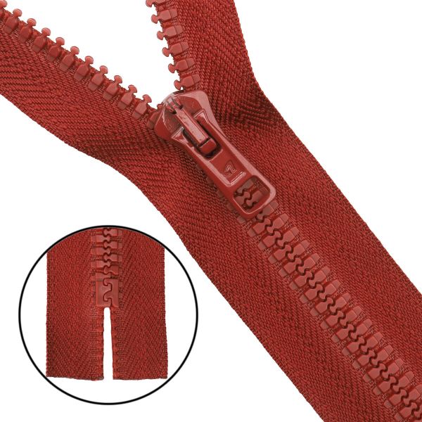 Молния трактор Arta Т6 (6 мм) 1 зам., н/раз., 18 см, цв. 010 терракотовый, 10 шт