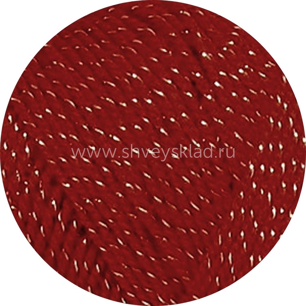 Пряжа Пехорка Мерцающая / уп.5 мот. по 100 г, 430м, 007 бордо