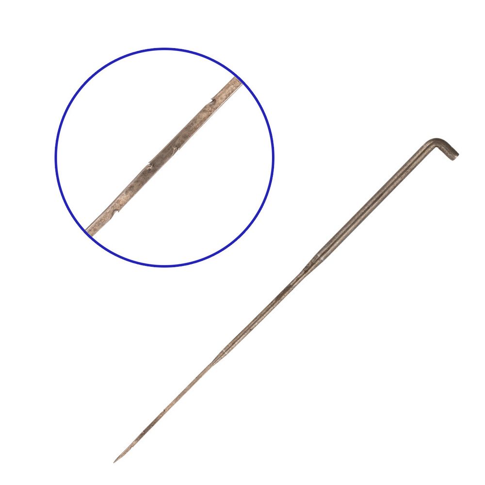 Иглы ручные для валяния (фелтинга) 36 толстые, тип крученые треугольные, 5 шт, Gamma FN-012