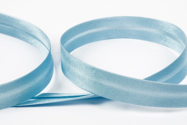 Косая бейка атласная 15 мм / 132±1 метра, 041 голубой, Gamma GK-15P