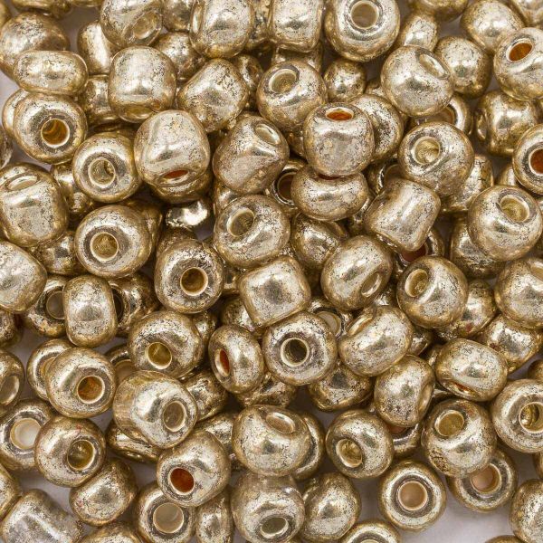 Бисер Astra&Craft 6/0 (4.1 мм), 150 г (10х15 г), цв. 1106 т.золотой/глянц.покрытие