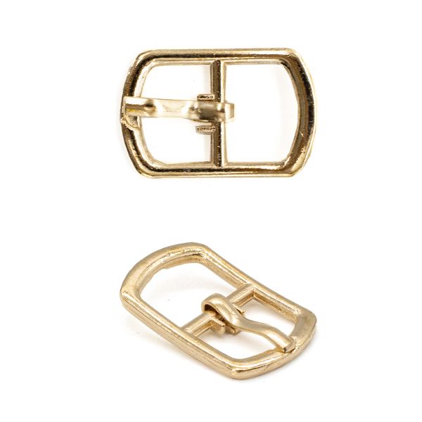 Пряжка обувная металл 10 мм (золото), S090042, 100 шт