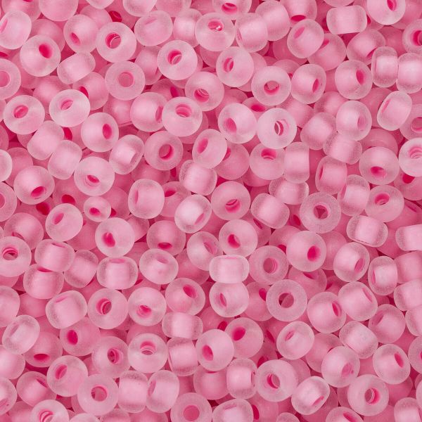 Бисер Preciosa прозрачный матовый с цв. центром 10/0 (2.3 мм), круг.отв., 50гр, (38394)