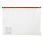 Папка-конверт на ZIP-молнии A4 120 мкм песок, 10 шт, красный замок EC21121004, Expert Complete EC21121004