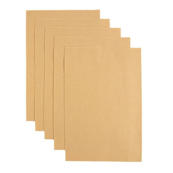 Фетр листовой 1 мм, 20х30 см, 5 шт, CH641 бежевый, Blitz FKC10-20/30