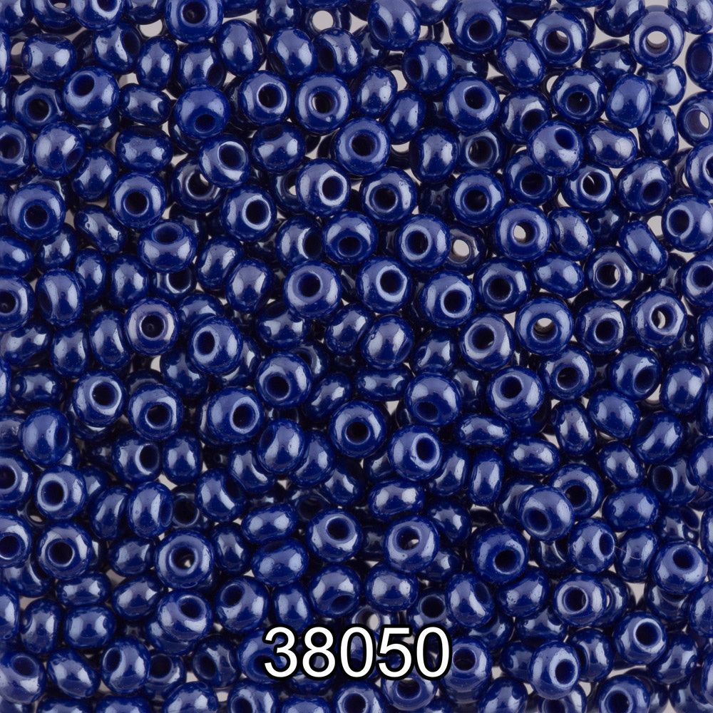 Бисер Preciosa круглый 10/0, 2.3 мм, 500 г, 38050 (Ф503) синий