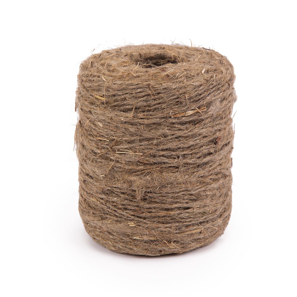 Шпагат льняной ⌀1.5 мм, 200 м, 100% лен, суровый, Gamma ШЛ10