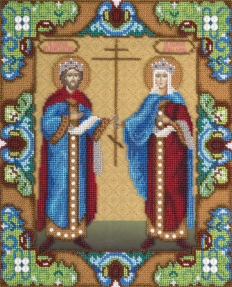 Panna, Икона Святых равноапостольных царя Константина и царицы Елены, 25,8х30,8 см