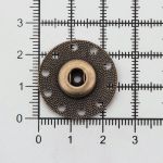 Кнопка пришивная металл ⌀25.0 мм, металл, OB, уп.10 шт