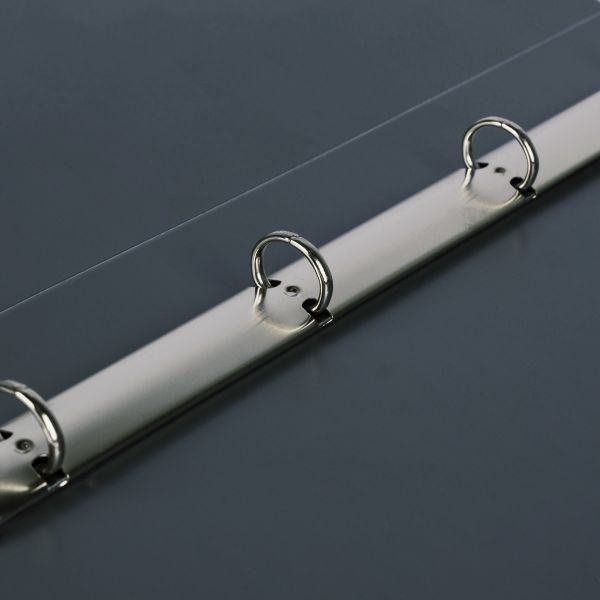 Папка на 4 О-кольцах A4 700 мкм 25 мм, 4 шт, d-17 мм, серый new EC211400115, Expert Complete