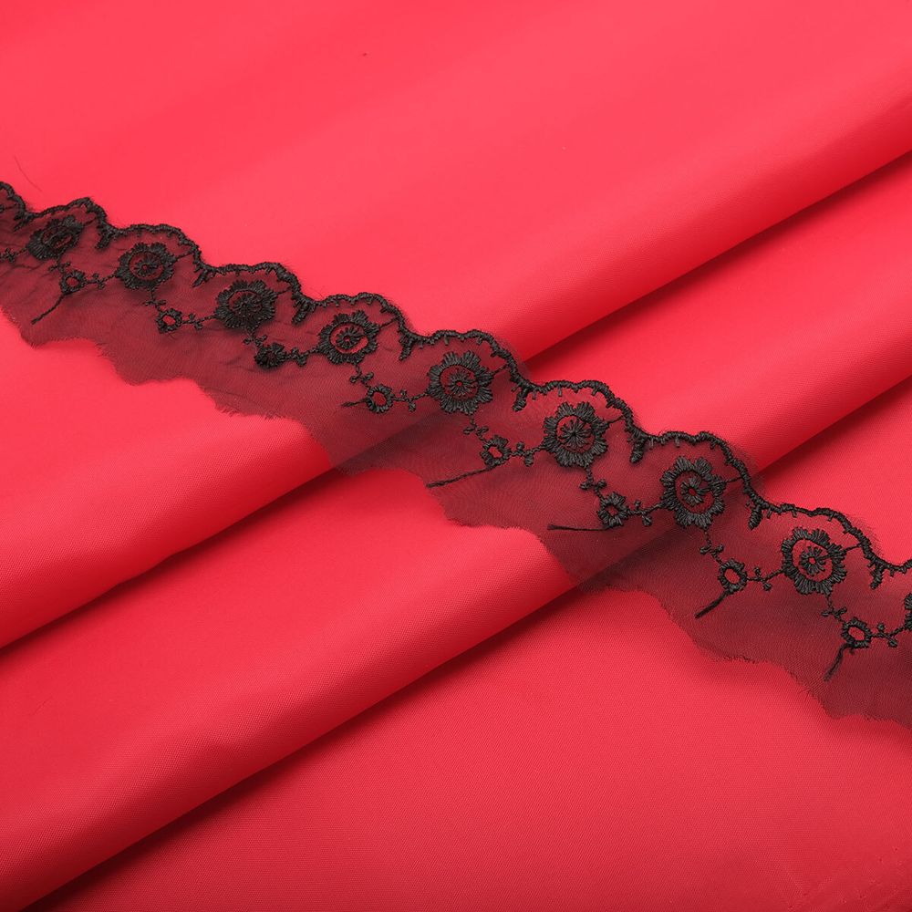 Кружево капроновое 36 мм / 13.71м, цв.черный