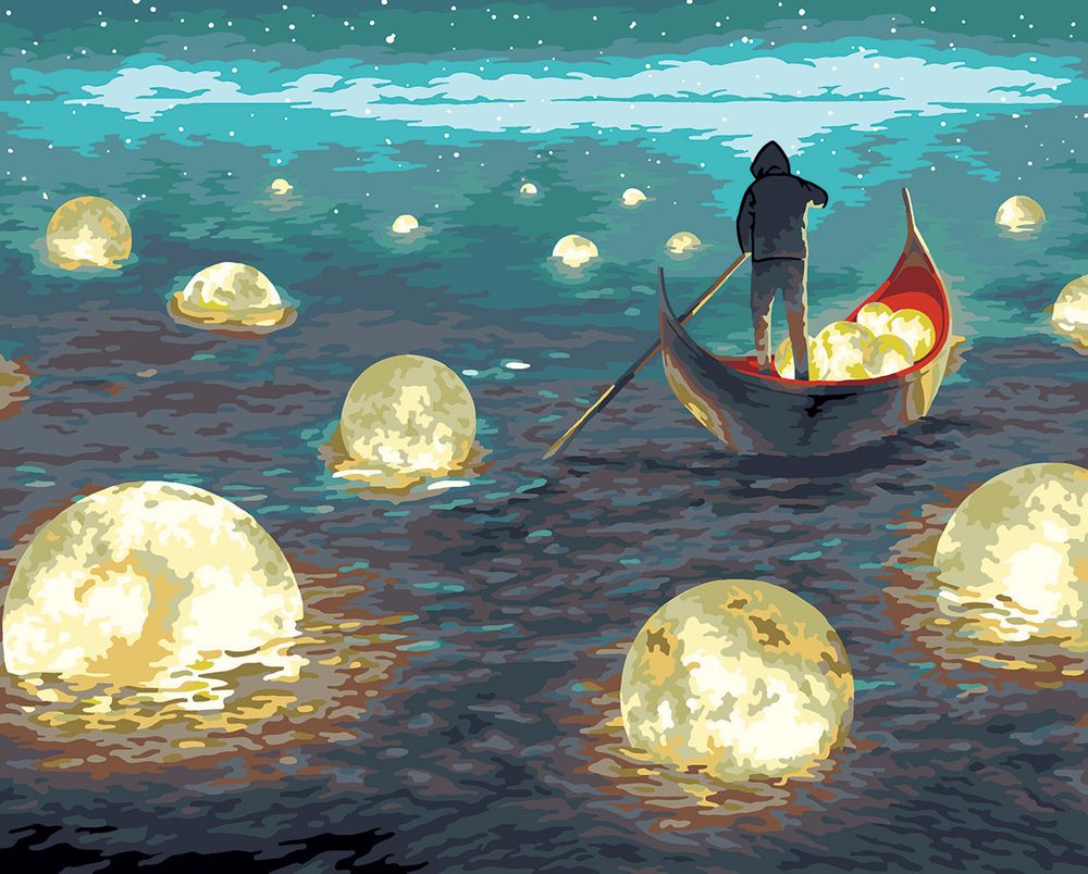 Картина по номерам Фрея, со светодиодами В волшебном сне, 50х40 см