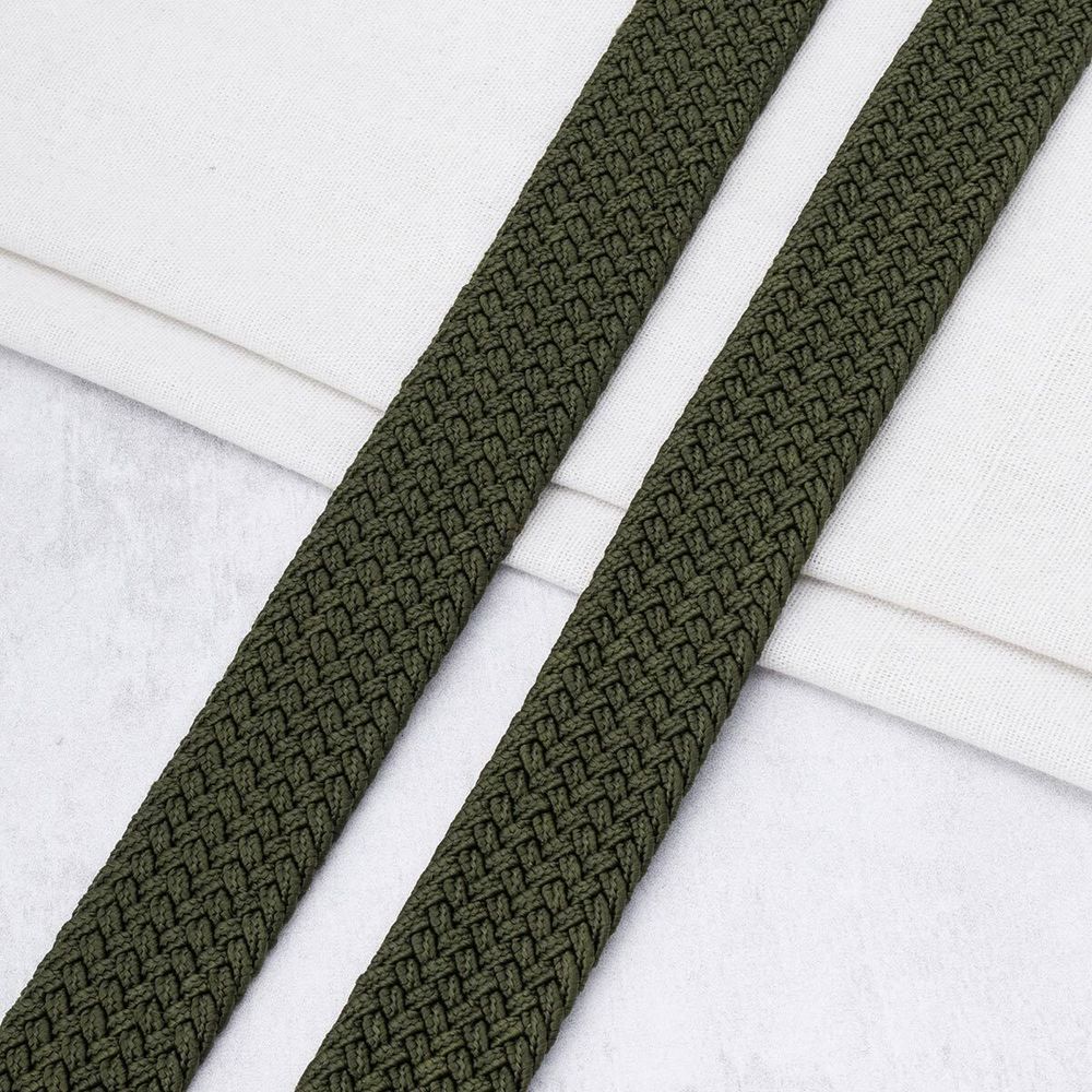 Стропа (ременная лента) 34 мм / 22.86 метра, [49.32 г/пог.м], плетеная эластичная, 11 хаки, 3Al296
