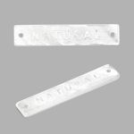 Украшение пришивное 30х6 мм, пластик, молочный, СВ_Т-21, 36 шт