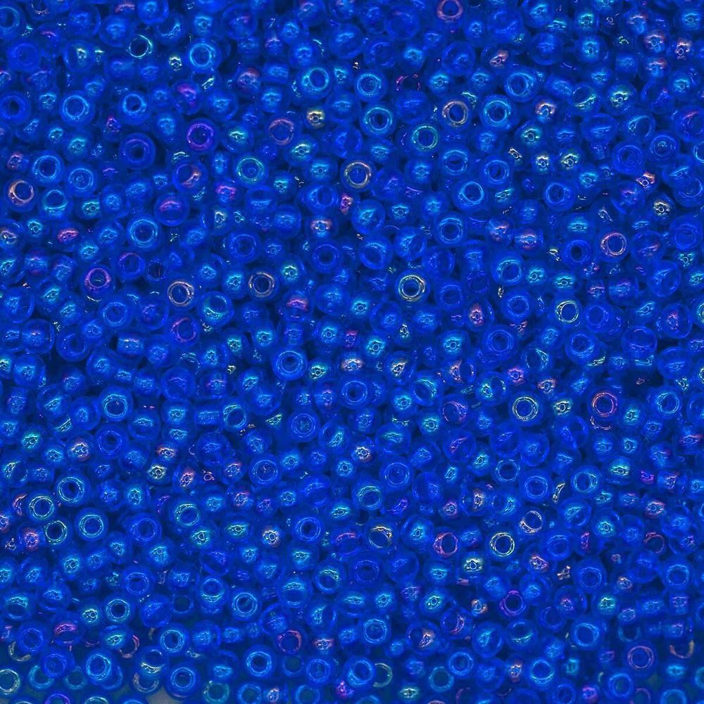 Бисер Preciosa прозрачный с радужным покрытием 10/0 (2.3 мм), 100 г (5х20 г), цв. 31050