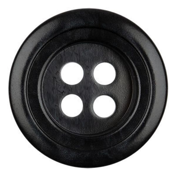 Пуговицы 4 прокола костюмные 20 мм, 12 шт, А008 черный, Blitz DRN 0048