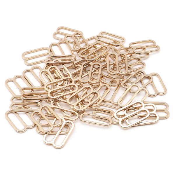 Рамки-регуляторы для бюстгальтера металл 15.0 мм, золото 02, ГМХ3435, 50 шт