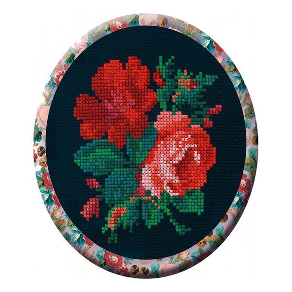 Набор для вышивания нитками РС Студия, Розы 12х15 см