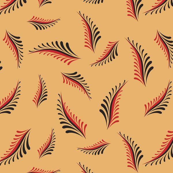 Ткань для пэчворка Peppy Мезенские узоры, отрез 50х50 см, 135 г/м², МУ-09 бежевый, Peppy