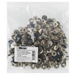 Кнопка Альфа (S-образная) ⌀15 мм, 72±5 шт, soft-touch металл, синий soft-touch, Micron