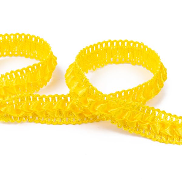 Тесьма декоративная Gamma Самбоса GSL-101 20 мм, 33 м, 015 желтый