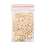 Пуговицы на 2 прокола Handmade 20L (12,5мм), дерево (Milk (молочный)), W21, 36 шт