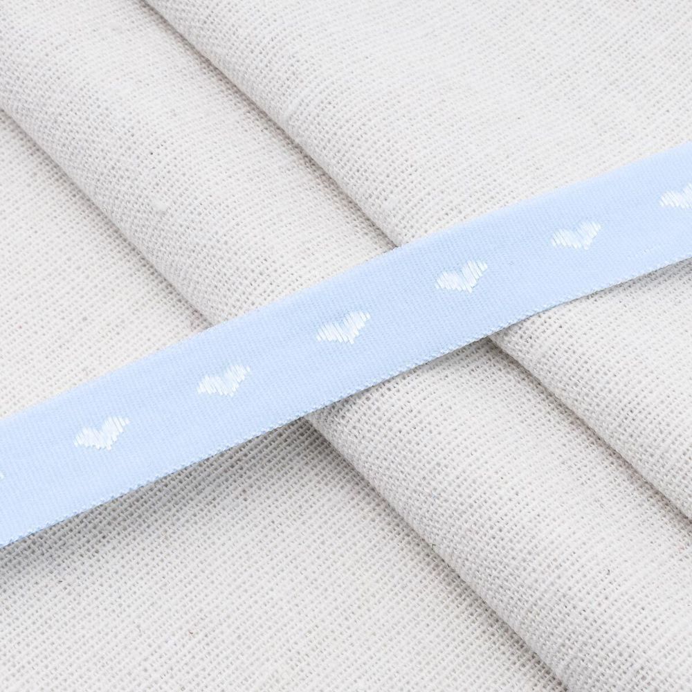 Резинка бельевая (окантовочная) 15.0 мм / 50 метров, тканая, бледно-голубой, ML124015/99/1