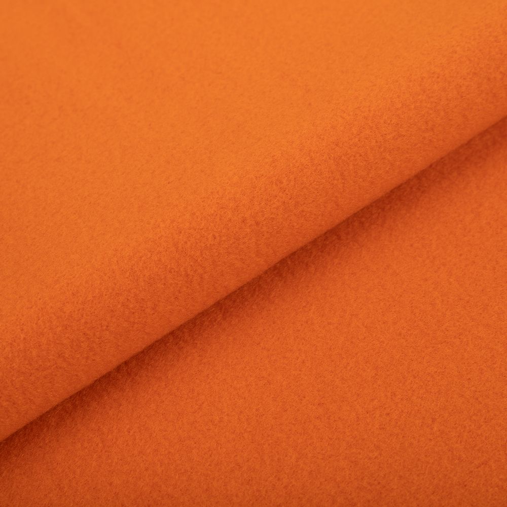 Флис 2-сторонний 280 г/м², 150х160±5 см, оранжевый/orange, Gamma FG-005N