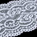 Кружево эластичное (стрейч) 100 мм / 3 метра, C501 белый
