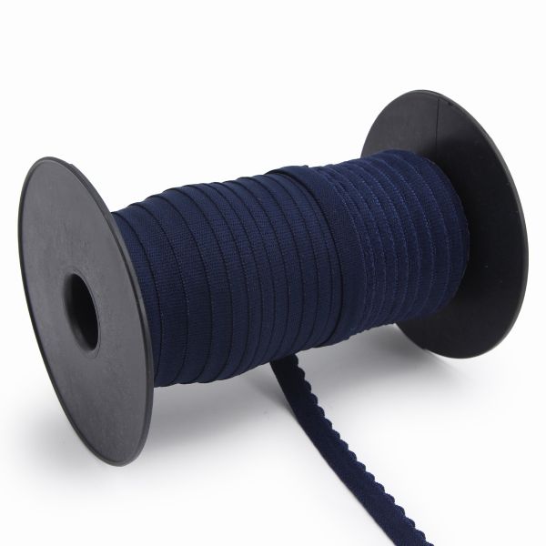 Резинка бельевая (отделочная) становая 12.0 мм / 50 метров, т.синий, (МЛ175.012/1)