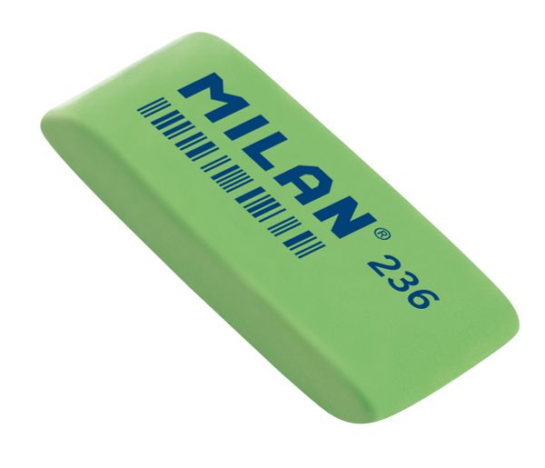 Ластик 236 скошенный 5.6х1.9х0.9 см, см, 36 шт, ассорти CPM236, Milan