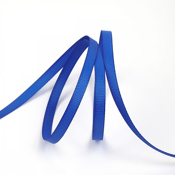 Лента репсовая (в рубчик) 6.0 мм, цв. 329 василек уп.27.4м