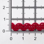 Тесьма декоративная вязаная 7мм, 10 метров, С1430Г7 красный